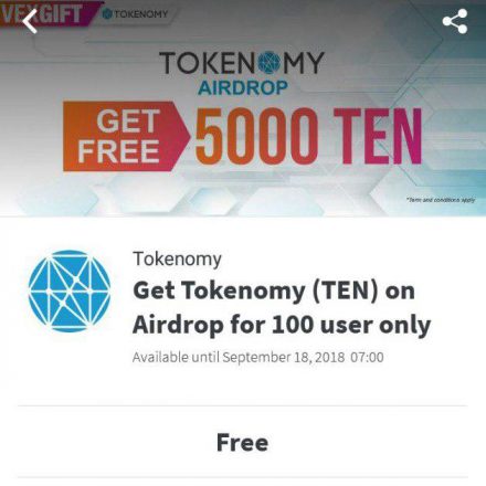 Tokenomy Bagikan 5.000 TEN Bagi Pengguna Aplikasi VexGift