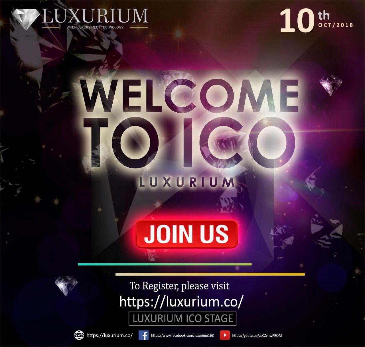 ICO Luxurium Dimulai 10 Oktober 2018