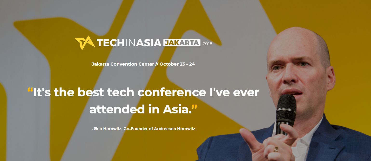 TechInAsia Jakarta 2018 – 23 Oktober 2018