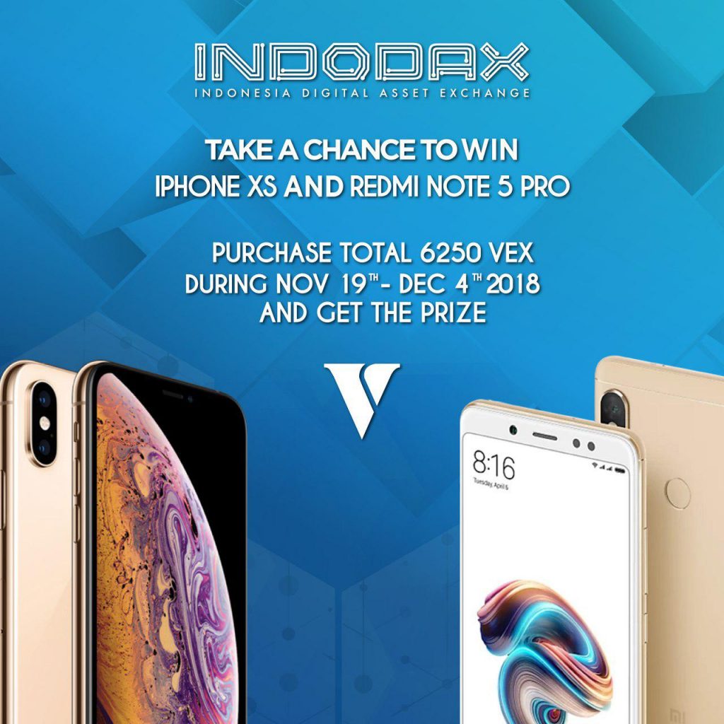 Menangkan BTC Senilai iPhone XS dan Redmi Note 5 Pro dari Indodax