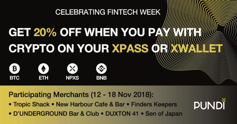 Promo XPASS di Singapore FinTech Festival