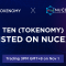 Tokenomy Listing di NUCEX, Airdrop 5.000 TEN untuk 85 Partisipan Pertama