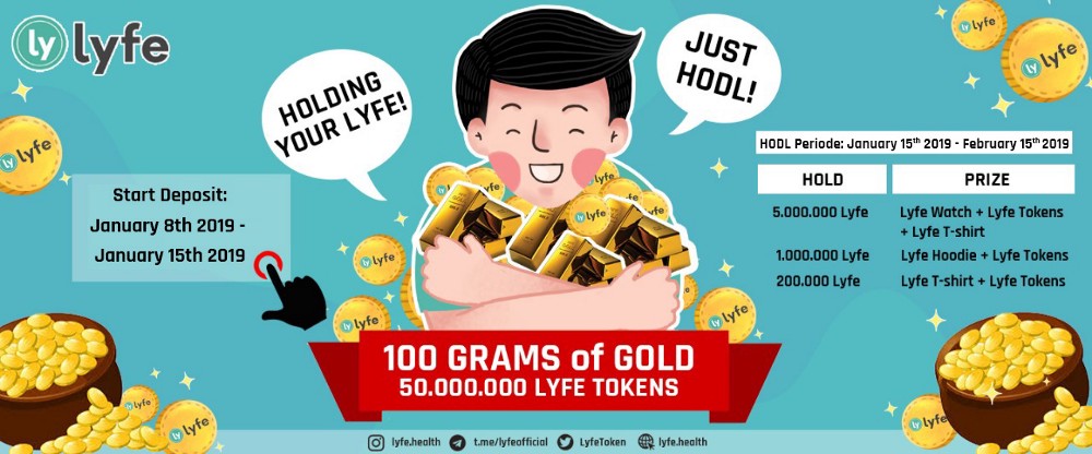 Ikuti Lyfe H.O.D.L., Menangkan Hadiah Emas Setara 50 Juta Token Lyfe