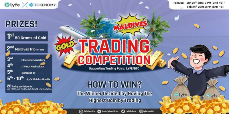 Kontes Trading LYFE Berhadiah Emas dan Perjalanan ke Maladewa