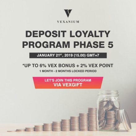 Vexanium Umumkan Program Deposit Loyalty Phase 5