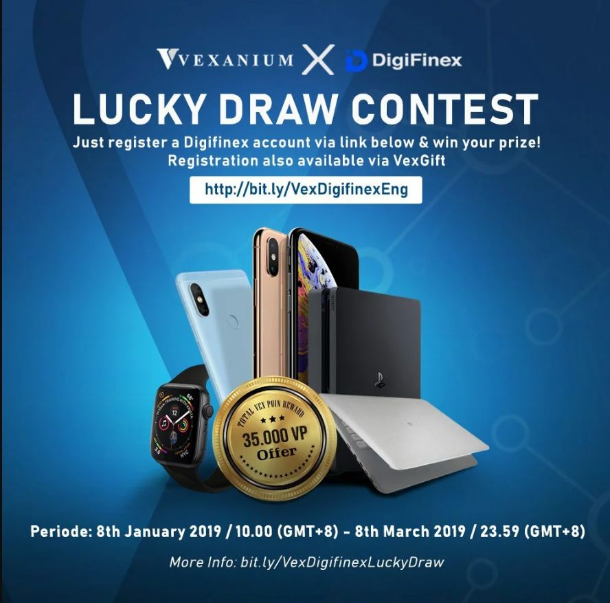 Ikuti Lucky Draw Vexanium X DigiFinex!